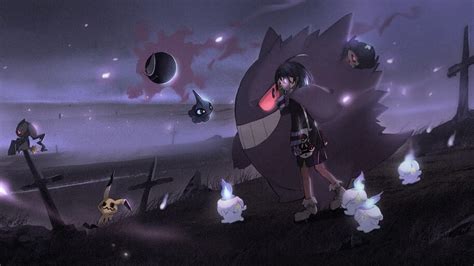 Allister, Gengar, Pokemon Sword and Shield, Gym Leader, Ghost Type, 4K ...