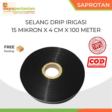 Jual Depo Pertanian Selang Drip Irigasi Cap Arjuna 15 Mikron X 4 Cm X