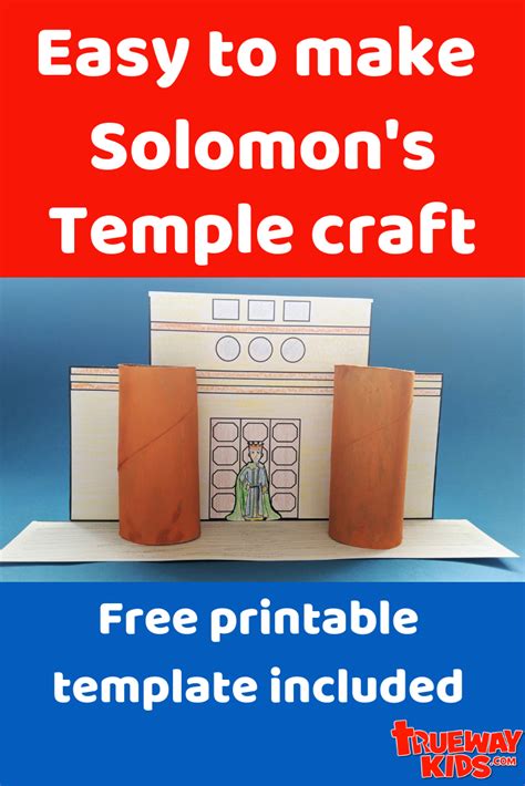 Solomons Temple Bible Craft Bible Lessons For Kids Bible Crafts For