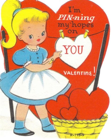 Vintage Valentine Card The Original Pinterest Valentine Vintage