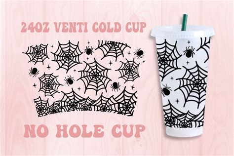 Halloween Spider No Hole Cold Cup Svg Graphic By Sugarstudioart