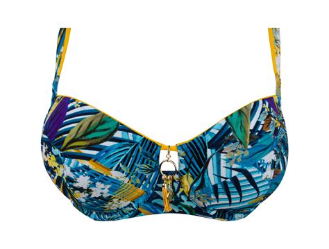 Evasion Jungle Colore Jungle Aqua Bikini Reggiseno Con Ferretto Non