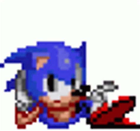 Sonic The Hedghog Pixel Sticker - Sonic The Hedghog Pixel Waiting ...