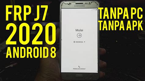 Tanpa Pc Bypass Frp Samsung J Android Terbaru Youtube