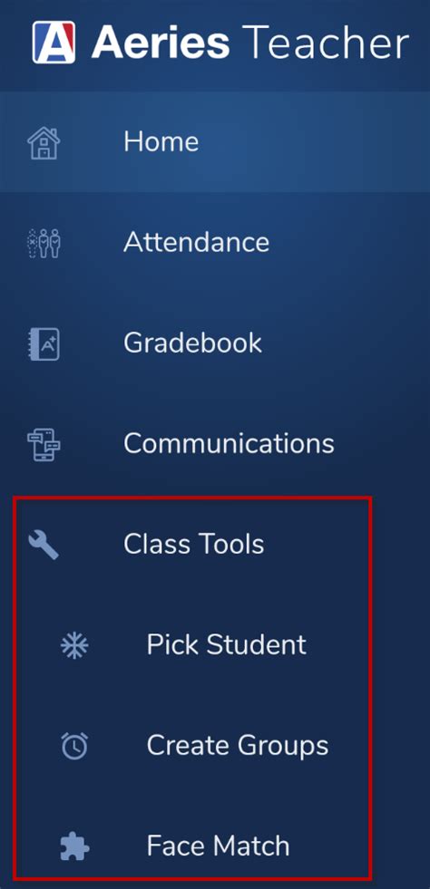 Aeries Teacher App - Class Tools : Aeries Software