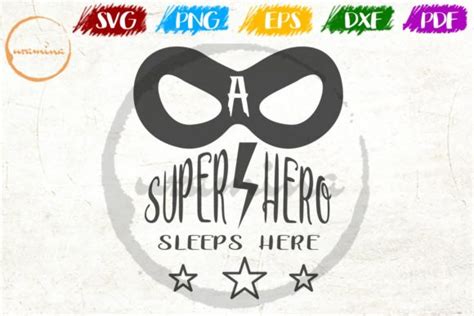 A Super Hero Sleeps Here Graphic By Uramina Creative Fabrica