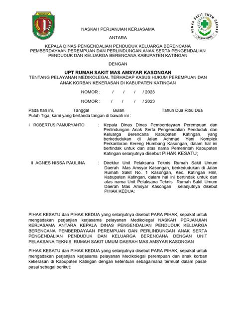 Naskah Perjanjian Kerjasama Dengan Rs Pdf