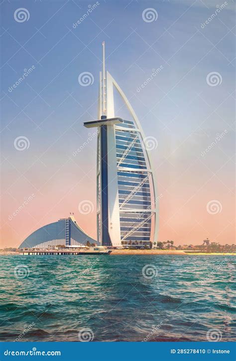 Burj Al Arab View from the Sea Stock Photo - Image of holiday, nature ...