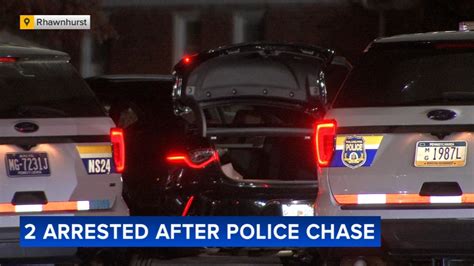 2 In Custody After High Speed Police Chase Ends In Philadelphias