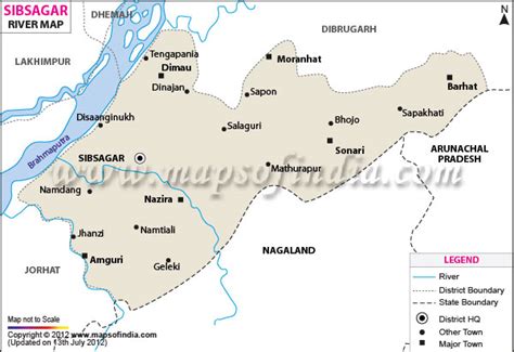 Sivasagar River Map