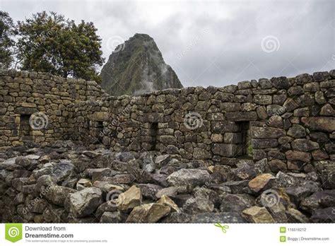 Ruinas De Machu Picchu En Per Foto De Archivo Imagen De Ocultado