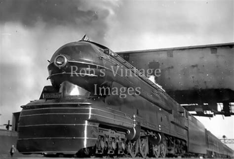 Pennsylvania Railroad S1 Steam Locomotive 6100 Train Photo Golden Arrow