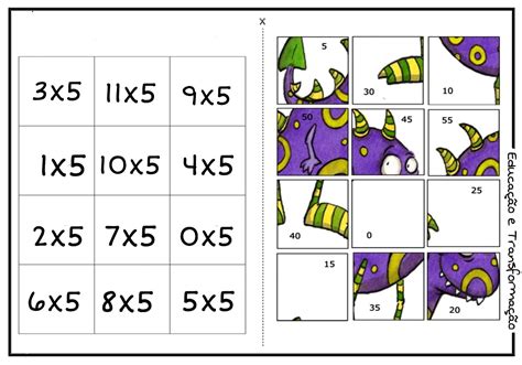 Quebra Cabe A Da Multiplica O Atividade Para Trabalhar De F