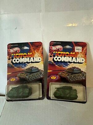 Vintage 1985 Hot Wheels Lot 2x Action Command Command Tank 9371 L68 EBay