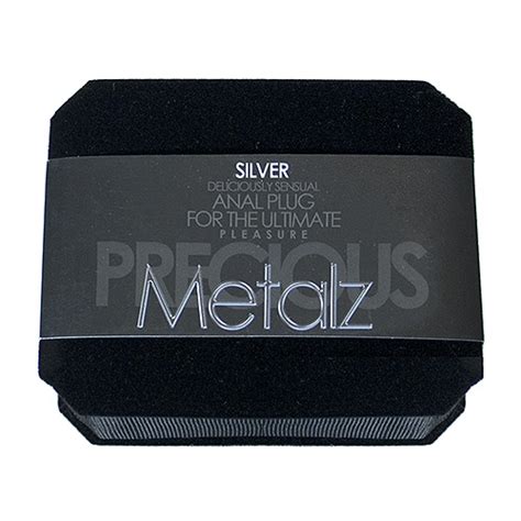Precious Metalz Silver Anal Plug Large Adultshopit