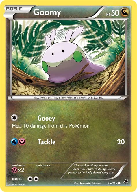 Pokémon XY Phantom Forces Card 075 Goomy Standard Arcade Game Cards