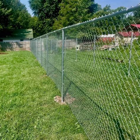 Ft Height Gauge X Galvanized Chain Link Fence Galvanized Chain