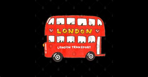 London bus///Drawing for fans - London Bus - Sticker | TeePublic