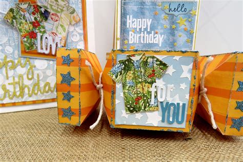 Stresstickled Birthday T Set With Bo Bunny Beach Therapy Collection