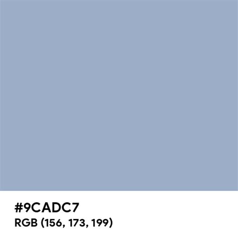 Satin Soft Blue color hex code is #9CADC7