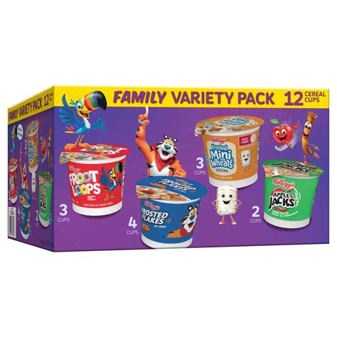 Kellogg's Cereal Cups - Family Variety Pack - Shop Cereal at H-E-B