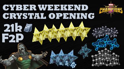 Cyber Weekend Crystal Opening Rough Start But An Amazing Ending 21k Units Spent Mcoc Youtube