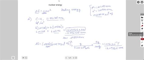 SOLVED Calculate The Binding Energy Per Nucleon For The Following