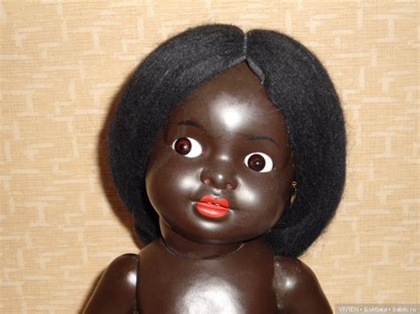 Кукла немецкая негритянка 45 см флиртушка клеймо K&W / Винтажные куклы ...
