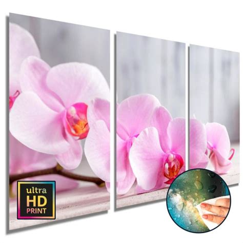 Quadros Decorativos Sala Quarto Flor Orquídea Rosa Elo7