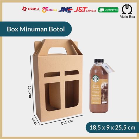 Jual Kardus Packing Jinjing Gable 2 Botol 1000ml 1Liter 18 5 X 9 X 25