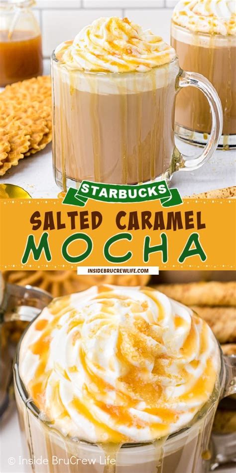 Salted Caramel Mocha Recipe Starbucks Copycat Inside Brucrew Life Artofit