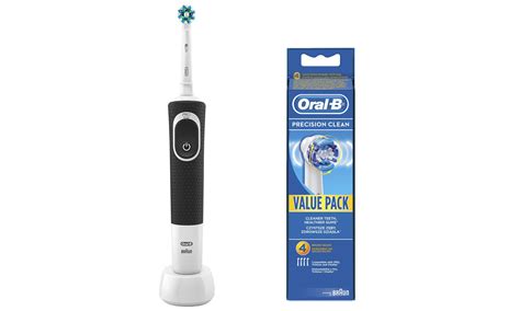 Oral B Vitality 100 Crossaction Black Końcówki Eb20 4 Szczoteczki