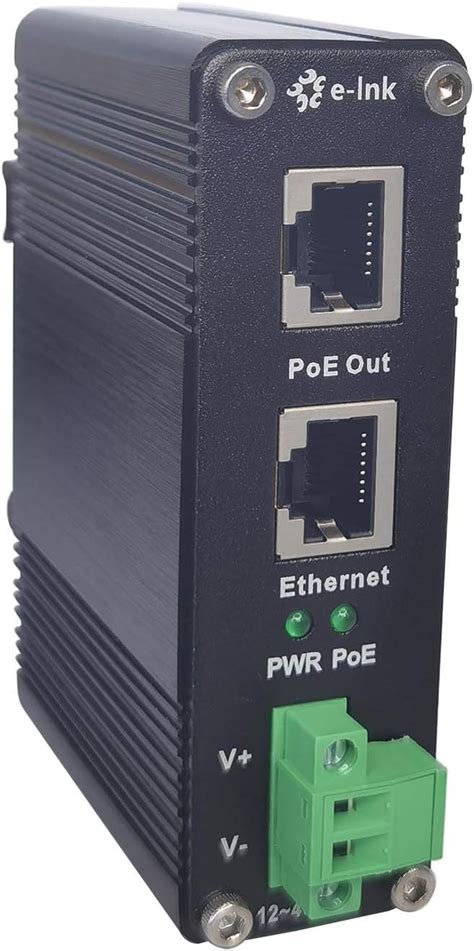 E Link Hardened Industrial Gigabit Poe Injector V Input Poe