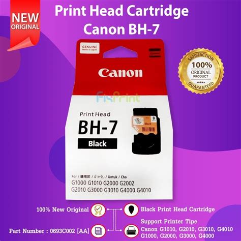 Print Head Cartridge Bh Bh Ch Black Canon G G G G