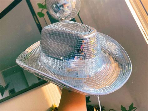 Disco Ball Mirror Ball Cowboy Hat Beyonce Renaissance Tour Etsy In