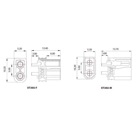XT30U Connector Set - XT30U-KIT