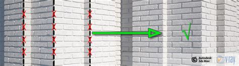 Correct Corner Displacement In Vray With Walls Tiles Vizpark