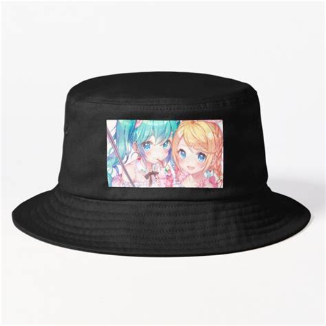 Sexy Kagamine Rin Hatsune Miku Waifu Kawaii Hot Vocaloid Lewd Anime Girl Lolita Bucket Hat