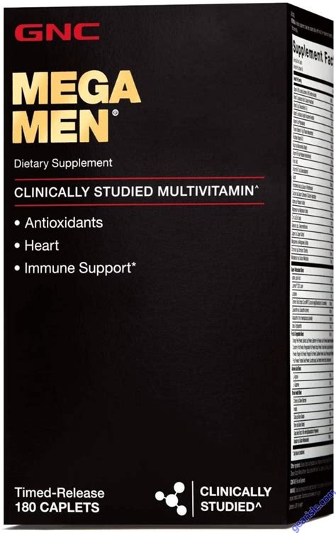 GNC Mega Men Multivitamin 180 Count Antioxidants Immune Support