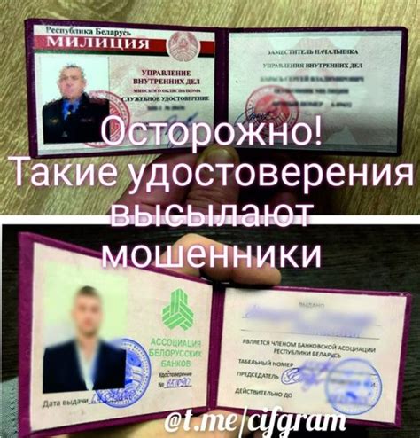 Милиция показала поддельные удостоверения мошенников