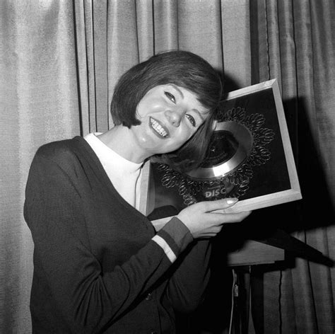 Cilla Black With The Silver Disc Awarded For Sales Of Anyone Who Had A