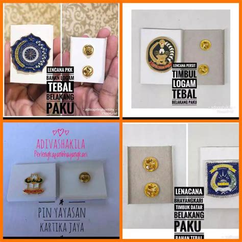 Jual Pin Bros Lencana Timbul Bhayangkari Kartika Persit Pkk Shopee