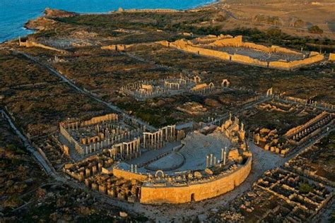 Leptis Magna Libya Libia Paesaggi Archeologia