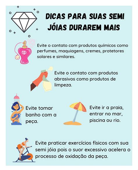 Dicas para suas semi jóias durarem mais Dicas Jóias Joias