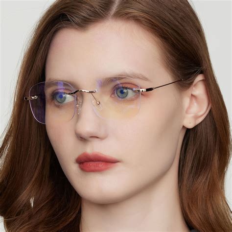 Benson Rectangle Rose Gold Eyeglasses