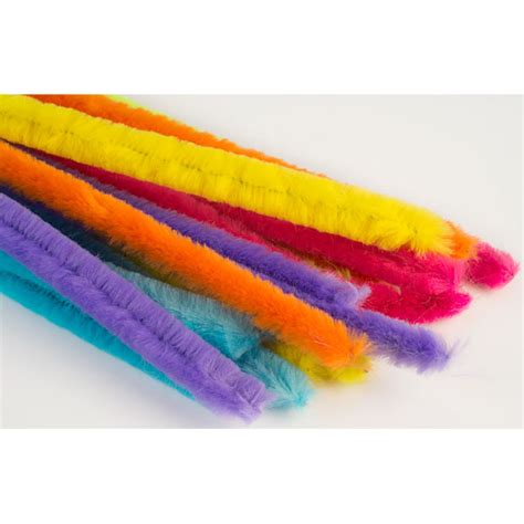 Rvfm Jumbo Neon Pipe Cleaners Pack Of 18 Rapid Online