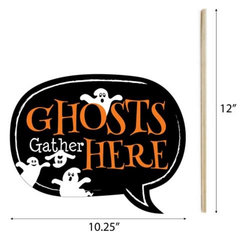 Big Dot Of Happiness Spooky Ghost Halloween Party Photo Booth Props