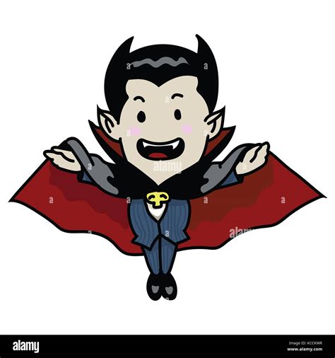 Cute Halloween Vampir cartoon Vampire böse Symbol Vektor Character