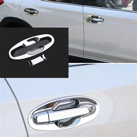 Luhuezu Pcs Abs Chromed Door Handle Bowl Trim For Subaru Xv