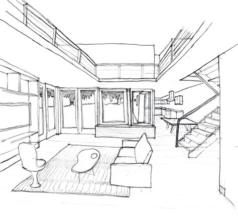 Interior Sketch at PaintingValley.com | Explore collection of Interior ...